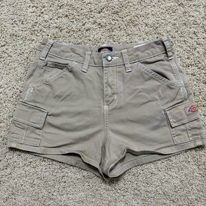 Dickies Women's Khaki Cargo Shorts